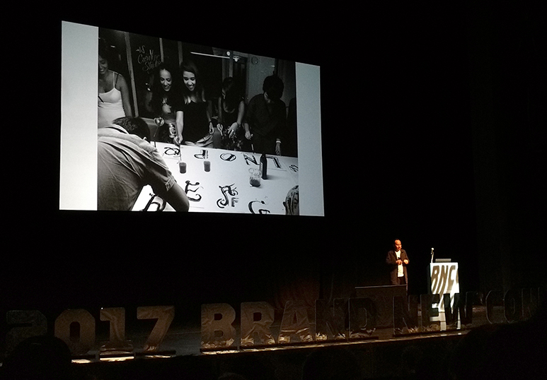 Richars Meza, Founder and creative director of IS Creative Studio, presents at the 2017 Brand New Conference.